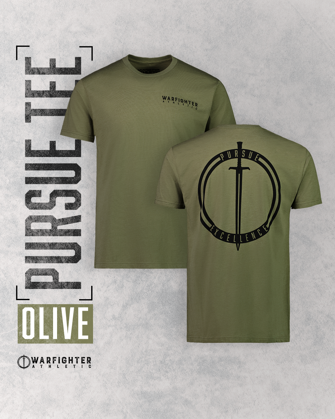 VERFOLGEN SIE TEE - Olive